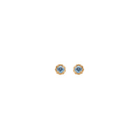 אַקוואַמערין קלאָ שטריק שטיפט ירינגז (רויז 14 ק) פראָנט - Popular Jewelry - ניו יארק