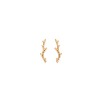 Branch Ear Climbers (Rose 14K) 正面 - Popular Jewelry  - 纽约