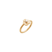 Gilos gulli marvaridli aksentli uzuk (14K atirgul) asosiy - Popular Jewelry - Nyu York