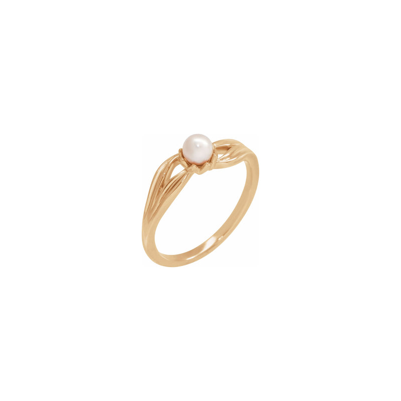 Cultured Freshwater Pearl Ring (Rose 14K) main - Popular Jewelry - New York
