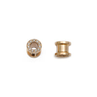 Diamond Ear Gauges (14K)