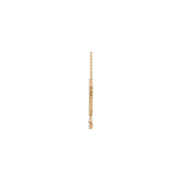 Collaret de diamants Miraculous Mary (Rosa 14K) lateral - Popular Jewelry - Nova York