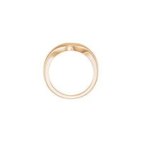Dove Cutout Signet Ring (Rose 14K) setting - Popular Jewelry - New York