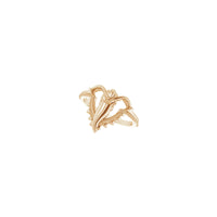 Ganesha Ring (Rose 14K) diagonal - Popular Jewelry - New York