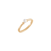 Szív ékezetes gyöngygyűrű (Rose 14K) fő - Popular Jewelry - New York