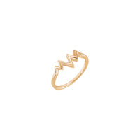 Heartbeat Ring (Rose 14K) главен - Popular Jewelry - Њујорк