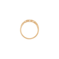 Configuração do anel de batimento cardíaco (Rose 14K) - Popular Jewelry - New York