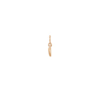 牛角項鍊（玫瑰14K側- Popular Jewelry - 紐約