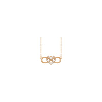 Infinity Intertwined Diamond Heart Necklace