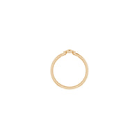 Configuració de l'anell A inicial (Rose 14K) - Popular Jewelry - Nova York