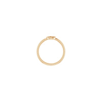 Initial C Ring (Rose 14K) setting - Popular Jewelry - New York