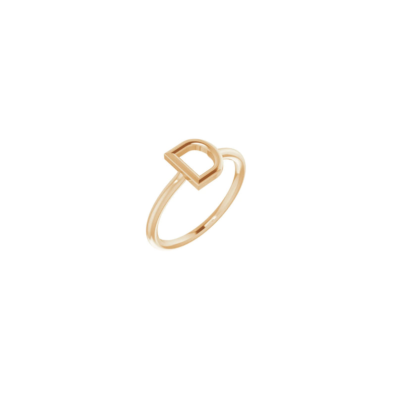 Initial D Ring (Rose 14K) main - Popular Jewelry - New York