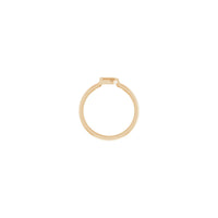 Configuración inicial del anillo D (rosa 14K): Popular Jewelry - Nueva York