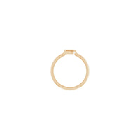 Initial D Ring (Rose 14K) setting - Popular Jewelry - New York