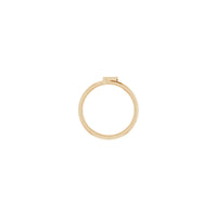 Initial F Ring (Rose 14K) setting - Popular Jewelry - Niu Yoki