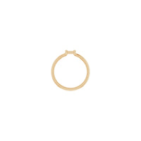 Indledende H-ring (Rose 14K) indstilling - Popular Jewelry - New York