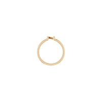 Initial N Ring (Rose 14K) setting - Popular Jewelry - New York