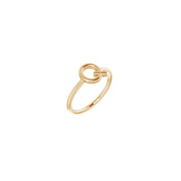 Initial Q Ring (Rose 14K) main - Popular Jewelry - New York