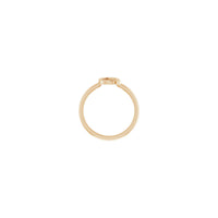 Initial Q Ring (Rose 14K) setting - Popular Jewelry - New York