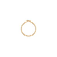 Initial Q Ring (Rose 14K) setting - Popular Jewelry - New York
