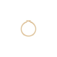 Initial R Ring (Rose 14K) setting - Popular Jewelry - New York