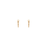 J-Hoop Earrings (Rose 14K) front - Popular Jewelry - New York