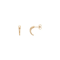 J-Hoop Earrings (Rose 14K) main - Popular Jewelry - New York