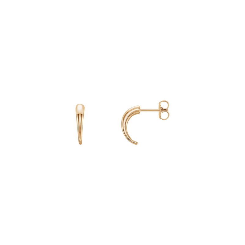 J-Hoop Earrings (Rose 14K) main - Popular Jewelry - New York