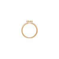 Jesus Face Bordered Signet Ring (Rose 14K) setting - Popular Jewelry - New York