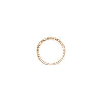 Agordo de Folieca Branĉo Stakebla Ringo (Rozo 14K) - Popular Jewelry - Novjorko