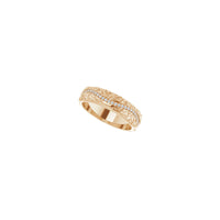 Dijamantni vječni prsten s lišćem i vinovom lozom (ruža 14K) dijagonala - Popular Jewelry - New York