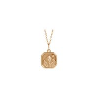 山月光项链（玫瑰色 14K）正面 - Popular Jewelry  - 纽约