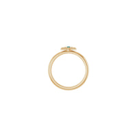 Natural Alexandrite Stackable Evil Eye Ring (Rose 14K) setting - Popular Jewelry - New York