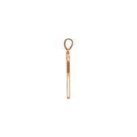 Natural Diamond Tennis Racket Pendant (14K)