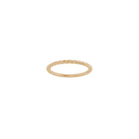 Rope Band (Rose 14K) front - Popular Jewelry - New York
