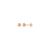 Rose Gold Ball Stud Earrings (14K)