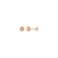 Rose Gold Ball Stud Earrings (14K)