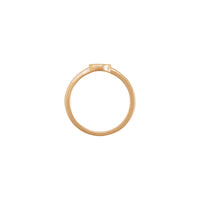 Round Evil Eye Emaljert Ring (Rose 14K) innstilling - Popular Jewelry - New York