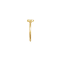 Cincin Enamel Panon Jahat Bulat (Rose 14K) sisi - Popular Jewelry - York énggal