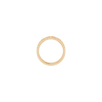 Square Cross Eternity Ring (Rose 14K) beállítás - Popular Jewelry - New York