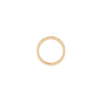 Square Cross Eternity Ring (Rose 14K) setting - Popular Jewelry - New York