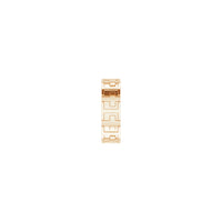 Square Cross Eternity Ring (Rose 14K) hlið - Popular Jewelry - Nýja Jórvík