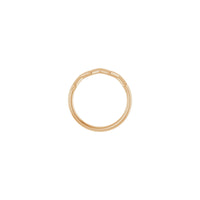 Zig Zag Stackable Ring (Rose 14K) setting - Popular Jewelry - New York