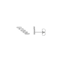 באַגועטטע דיאַמאָנד אַקסענטיד אויער קליימערז (ווייַס 14 ק) הויפּט - Popular Jewelry - ניו יארק