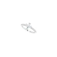 Baguette Diamond Cross Stackable Ring