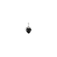 Black Onyx Cabochon Heart Pendant
