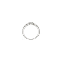 凯尔特十字戒指（白色 14K）镶嵌 - Popular Jewelry  - 纽约
