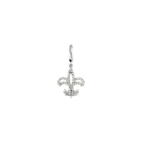 Diamond Fleur-de-lis Outline Pendant (14K)