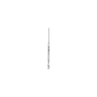 Diamond Miraculous Mary Necklace (Silver) side - Popular Jewelry - New York