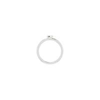 Fasetirani zvjezdasti prsten (bijela 14K) postavka - Popular Jewelry - New York